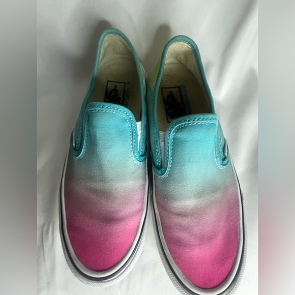 VANS Blue and Pink Ombre Slip-On Sneakers size 5 men and 6.5 woman - Picture 6 of 12